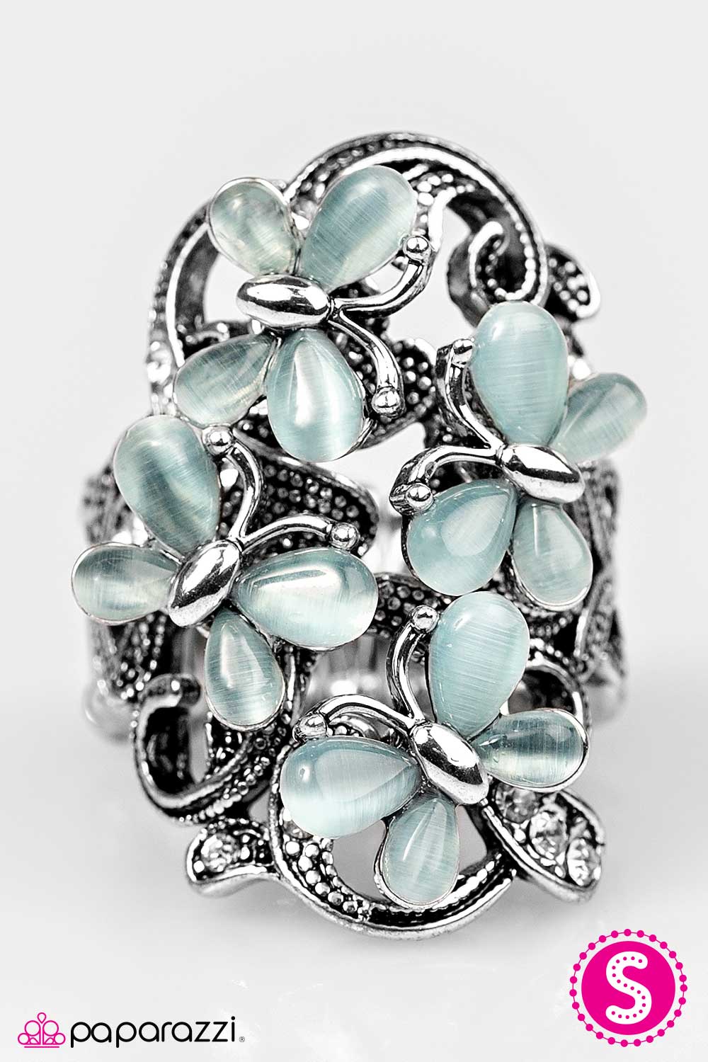 Paparazzi ♥ Blooming Butterflies - Blue ♥ Ring