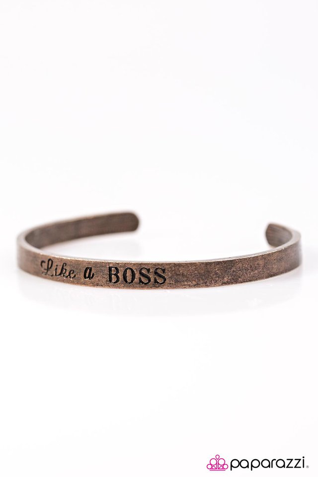 Paparazzi ♥ Boss Behavior - Copper ♥ Bracelet