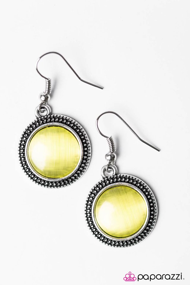 Paparazzi ♥ See You MOON - Yellow ♥ Earrings