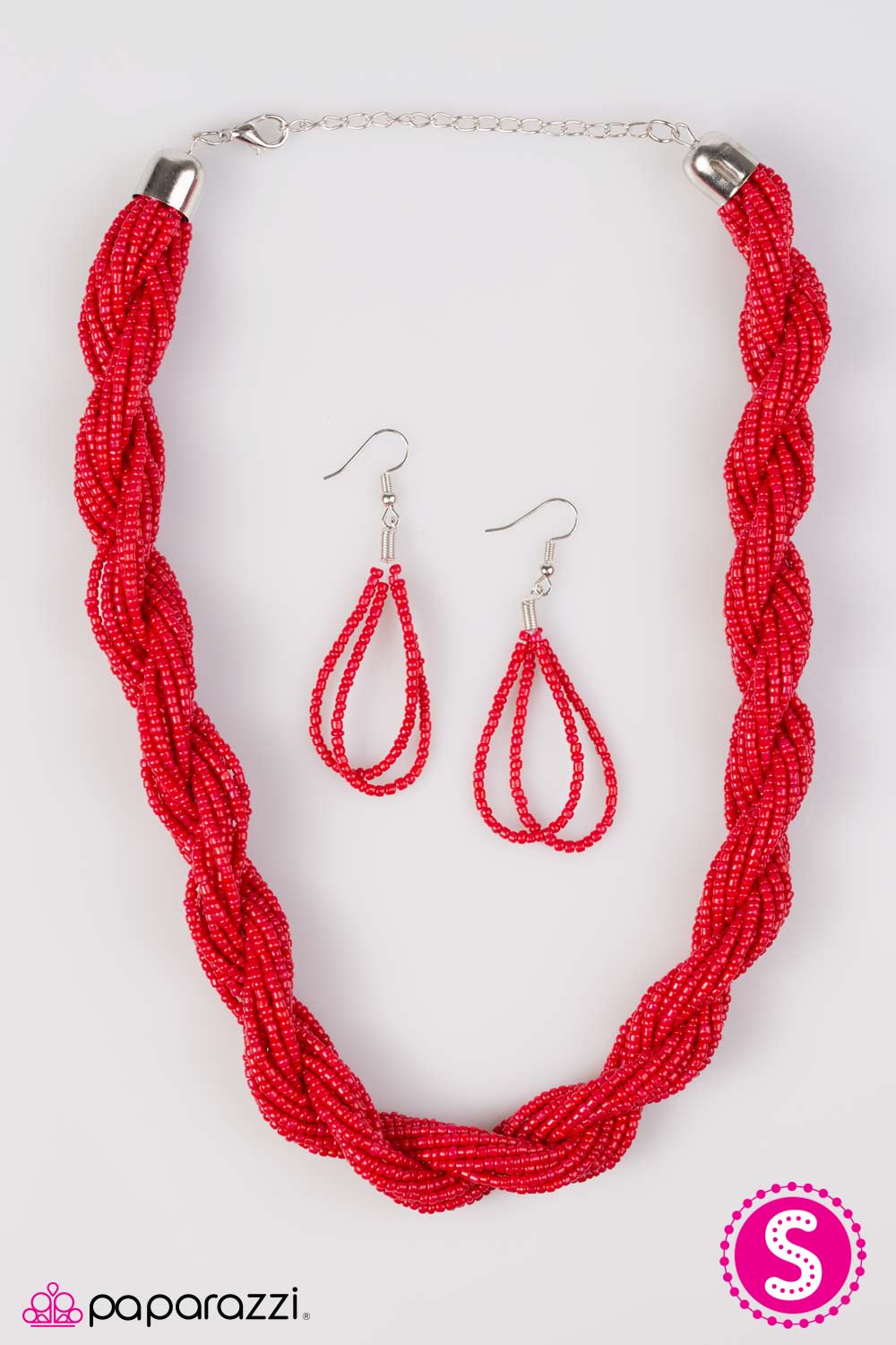 Paparazzi ♥ Tropical Twist - Red ♥ Necklace