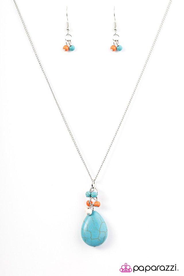 Paparazzi ♥ Here Comes The Rain - Multi ♥ Necklace