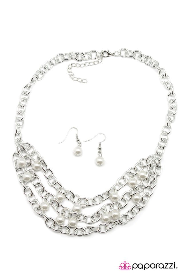 Paparazzi ♥ Draped in Radiance - White ♥ Necklace
