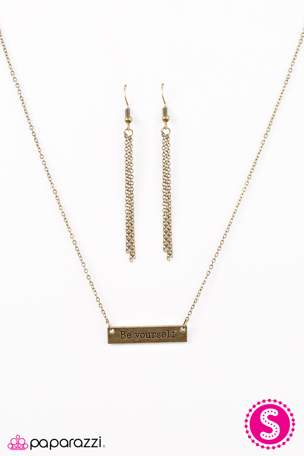 Paparazzi ♥ Just Be You - Brass ♥ Necklace