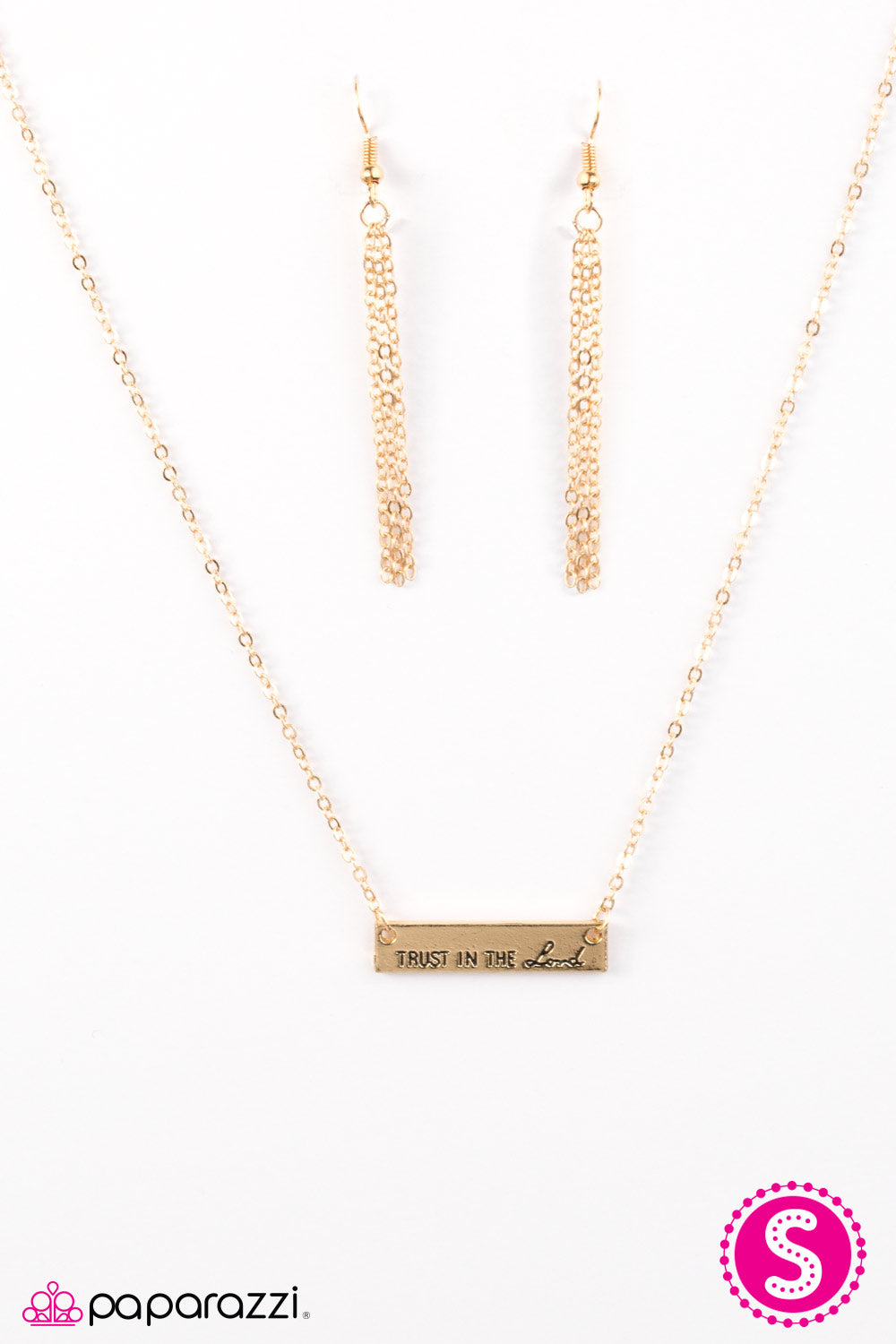 Paparazzi ♥ Trust In The Lord - Gold ♥ Necklace