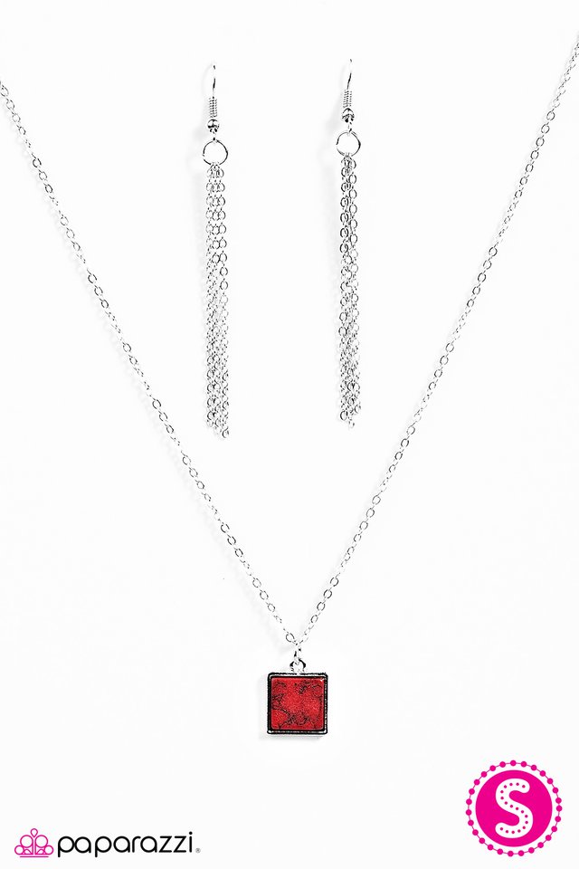 Paparazzi ♥ Anasazi Cliffs - Red ♥ Necklace
