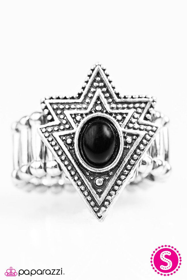 Paparazzi ♥ Tribe Vibe - Black ♥ Ring