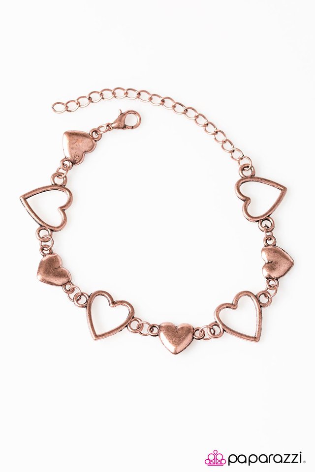 Paparazzi ♥ HEART To Handle - Copper ♥ Bracelet