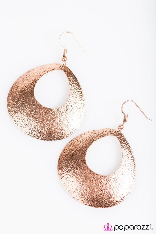 Paparazzi ♥ The DRIP Tide - Copper ♥ Earrings