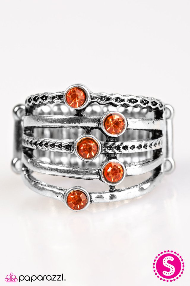 Paparazzi ♥ Close Ranks - Orange ♥ Ring