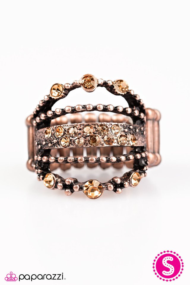 Paparazzi ♥ GLEAM Chaser - Copper ♥ Ring