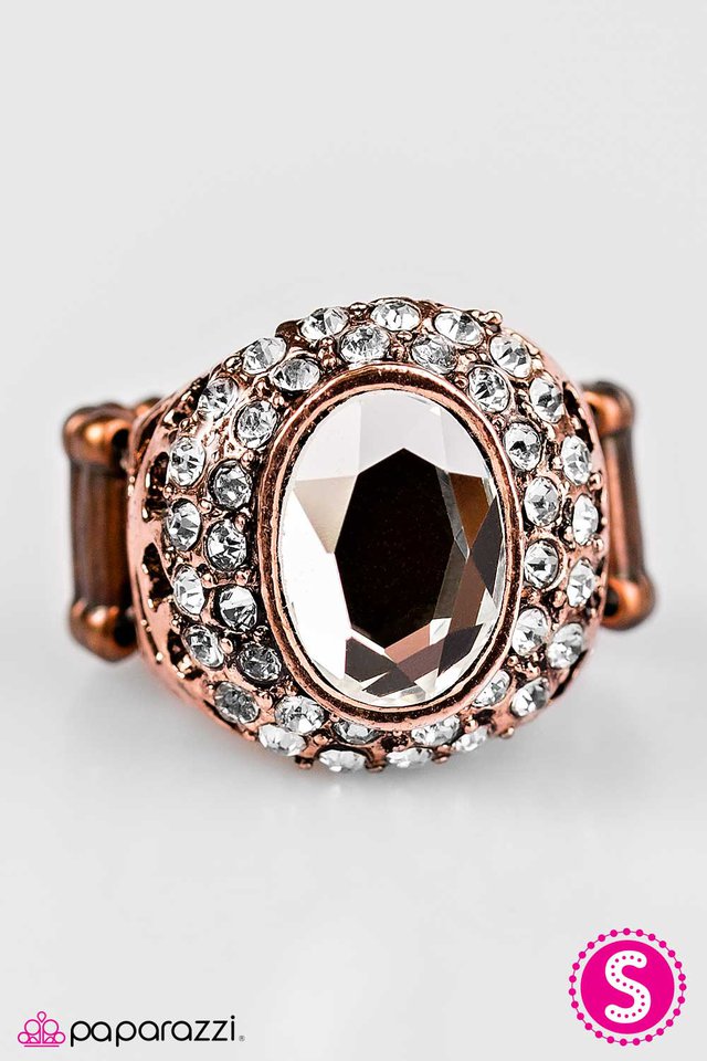 Paparazzi ♥ Everyday Im Sparkling - Copper ♥ Ring