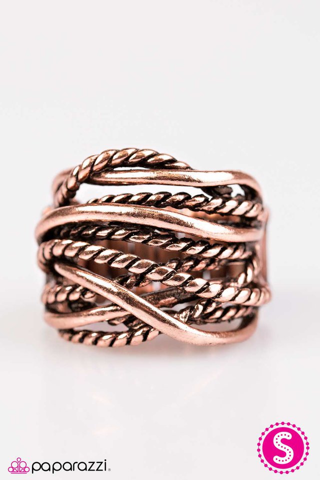 Paparazzi ♥ Show Em The Ropes - Copper ♥ Ring