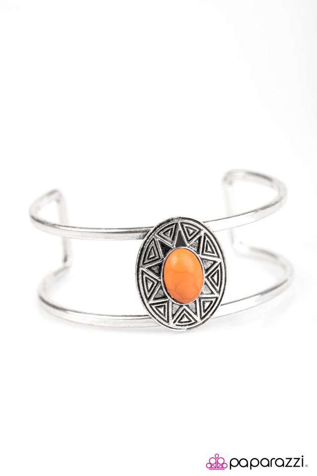 Paparazzi ♥ Look On The Sunny Side - Orange ♥ Bracelet