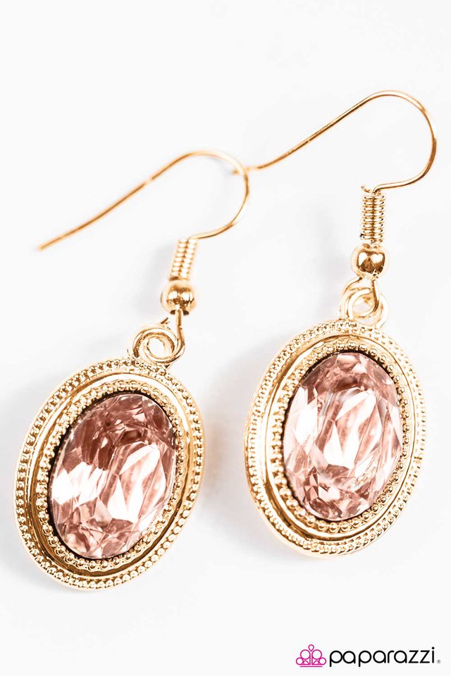 Paparazzi ♥ Galactic Glam - Gold ♥ Earrings