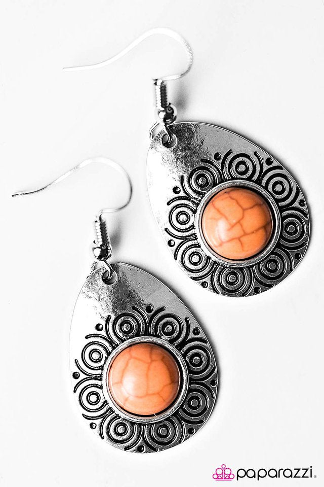 Paparazzi ♥ Growing Season - Orange ♥ Earrings
