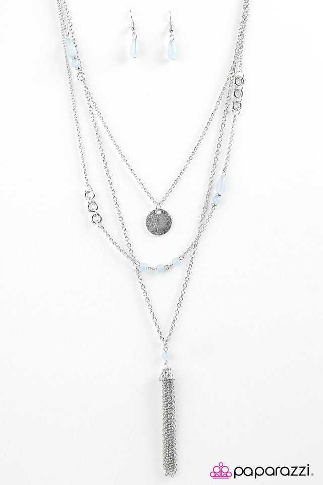 Paparazzi ♥ Best Wishes - Blue ♥ Necklace