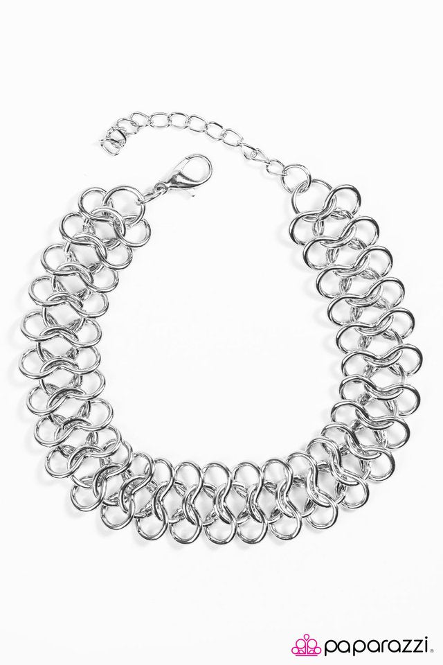Paparazzi ♥ Dont Wanna MESH With! - Silver ♥ Bracelet