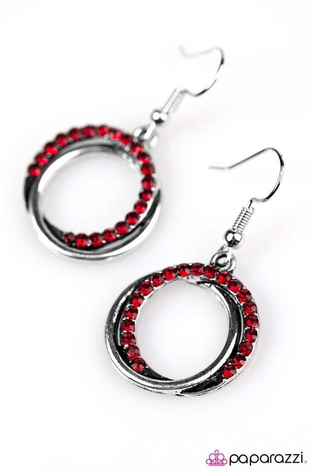 Paparazzi ♥ Go On and Sparkle - Red ♥ Earrings