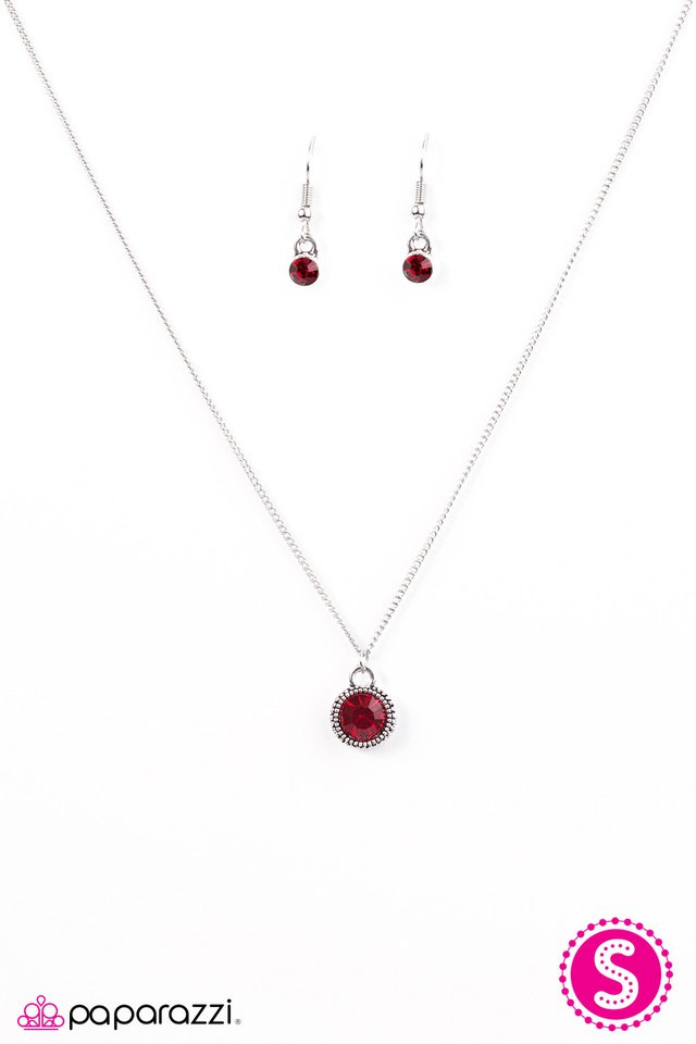 Paparazzi ♥ Spark On! - Red ♥ Necklace