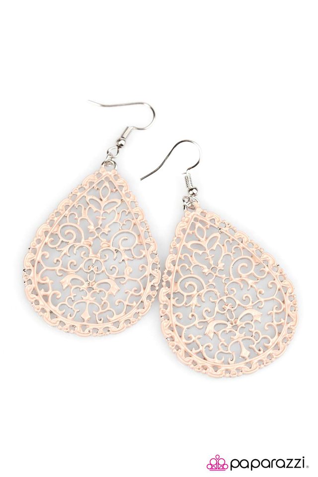 Paparazzi ♥ Spring Rain - Brown ♥ Earrings