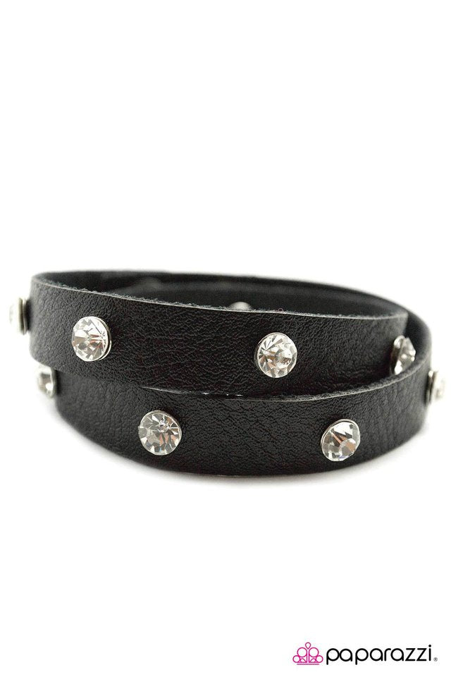 Paparazzi ♥ Glitz and Grunge - Black ♥ Bracelet