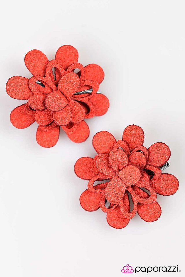 Paparazzi ♥ Happy Camper - Orange ♥ Hair Clip