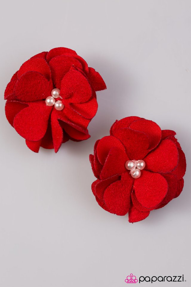 Paparazzi ♥ Double Duty - Red ♥ Hair Clip