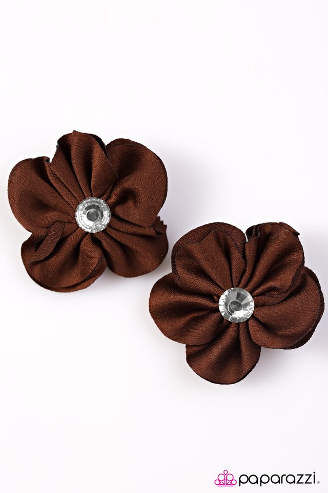 Paparazzi ♥ Sweet Kisses - Brown ♥ Hair Clip