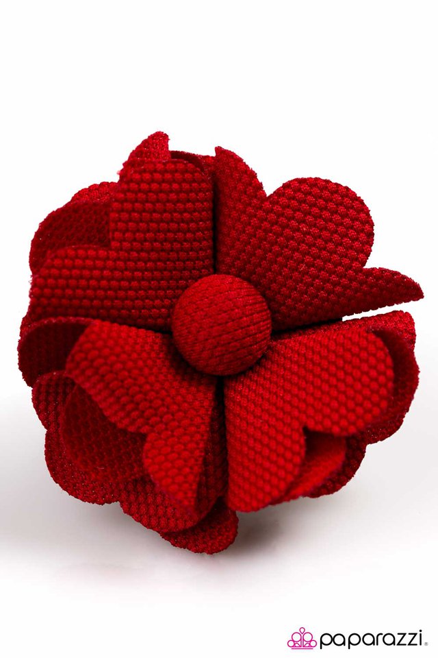 Paparazzi ♥ Tag, You Are It - Red ♥ Hair Clip-product_sku