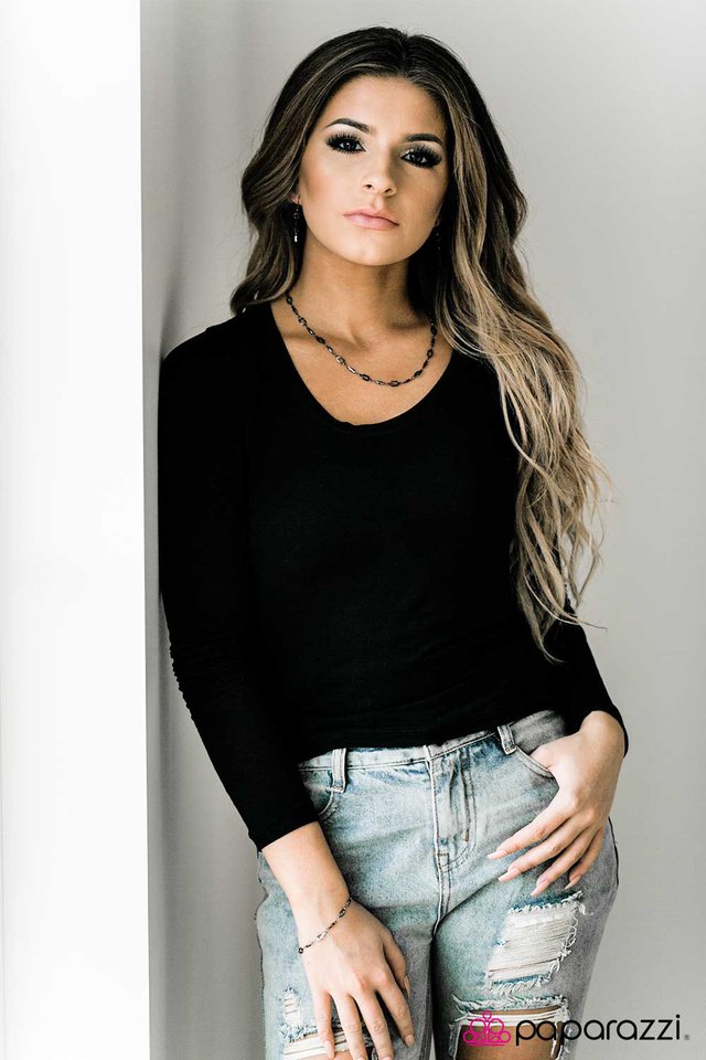 Paparazzi ♥ Ill Be SQUARE - Black ♥ Bracelet