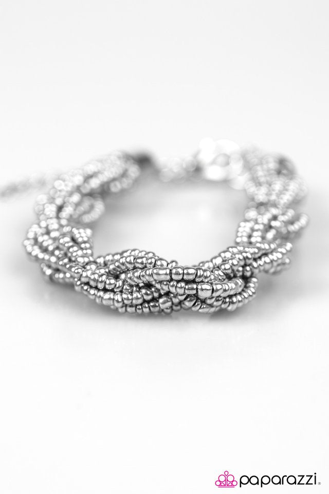Paparazzi ♥ BEAD-iful Girls 2 - Silver ♥ Bracelet