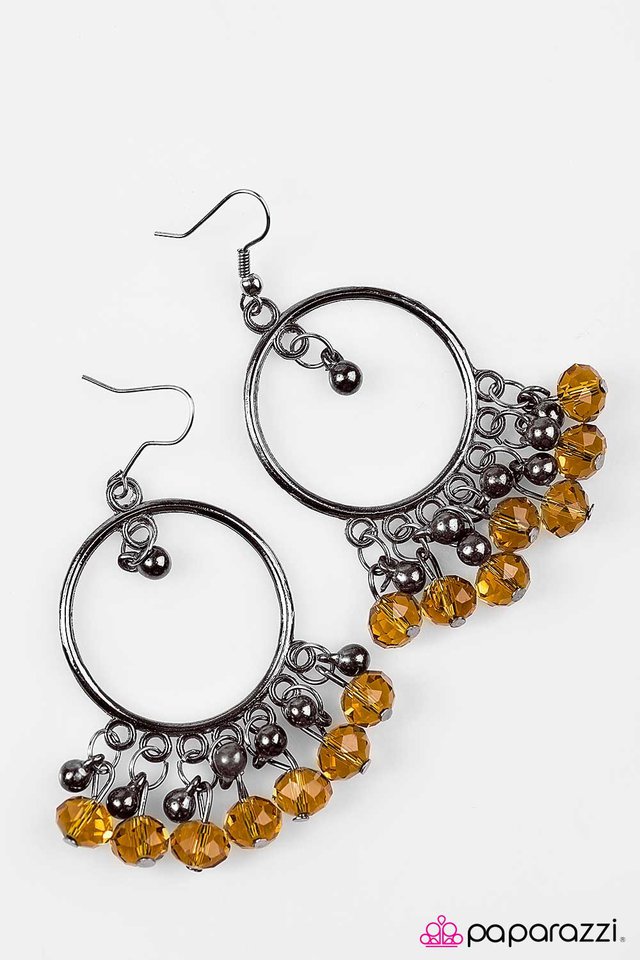 Paparazzi ♥ Twilight Zone - Brown ♥ Earrings