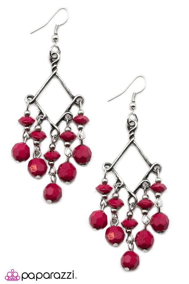 Paparazzi ♥ Dipped in Decadence - Pink ♥ Earrings