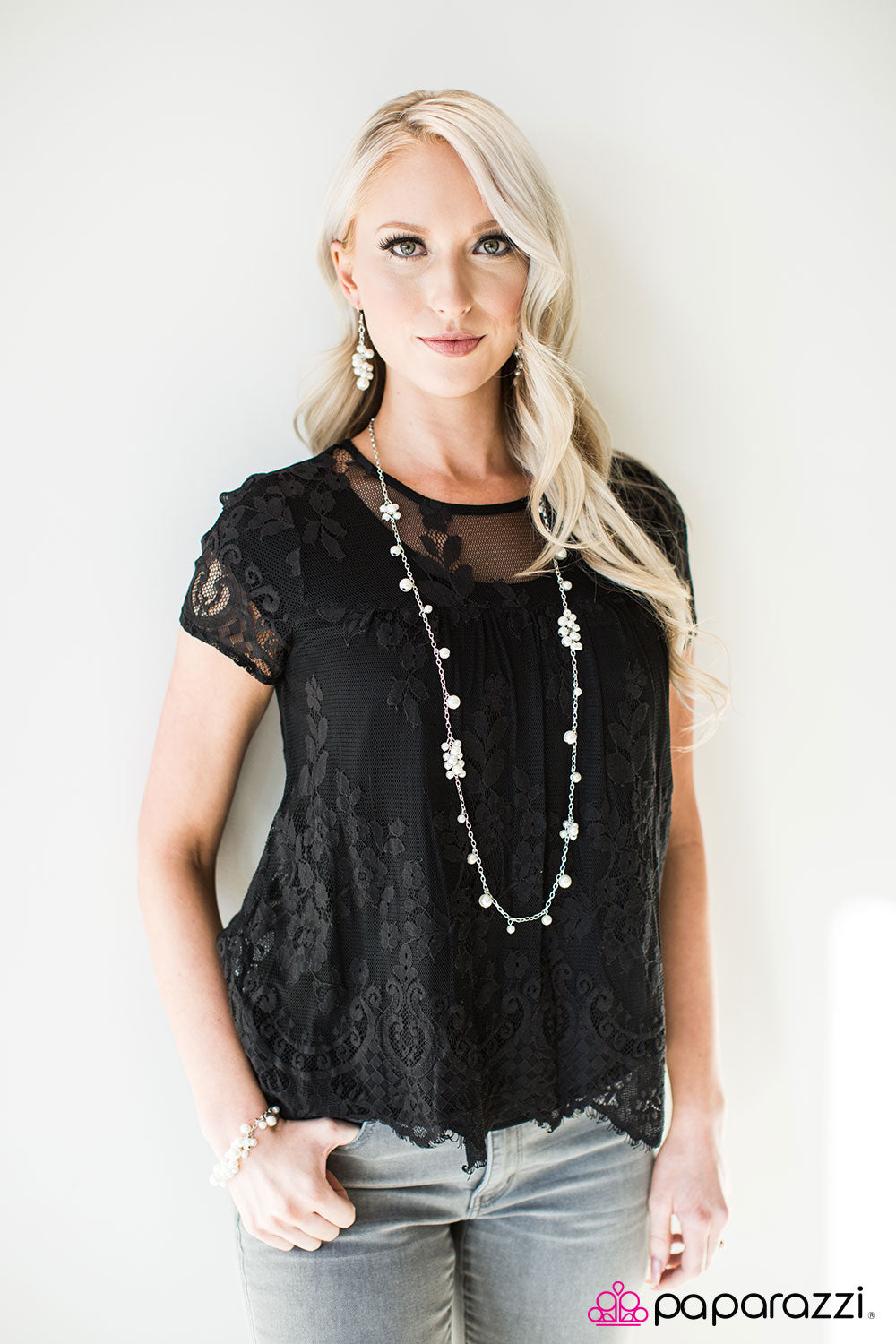 Paparazzi ♥ Beautifully Baroque - White ♥ Necklace
