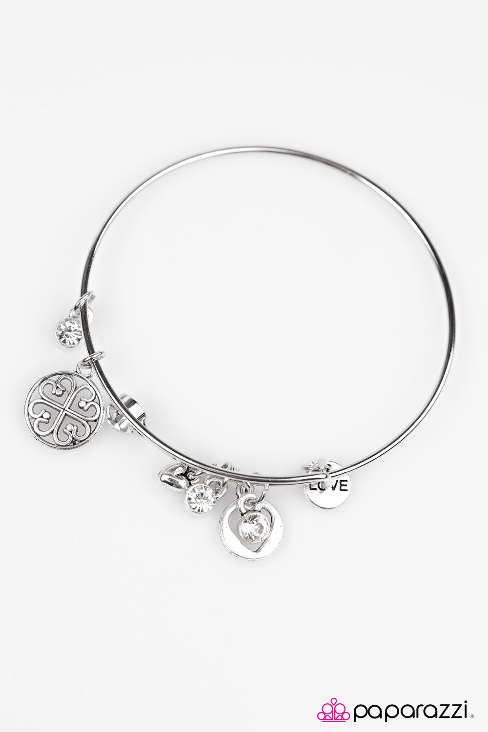 Paparazzi ♥ Love To Bits - White ♥ Bracelet