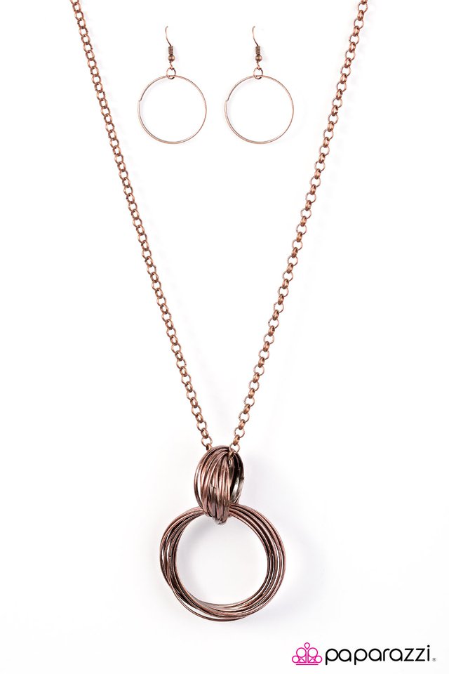 Paparazzi ♥ Hello Halo - Copper ♥ Necklace