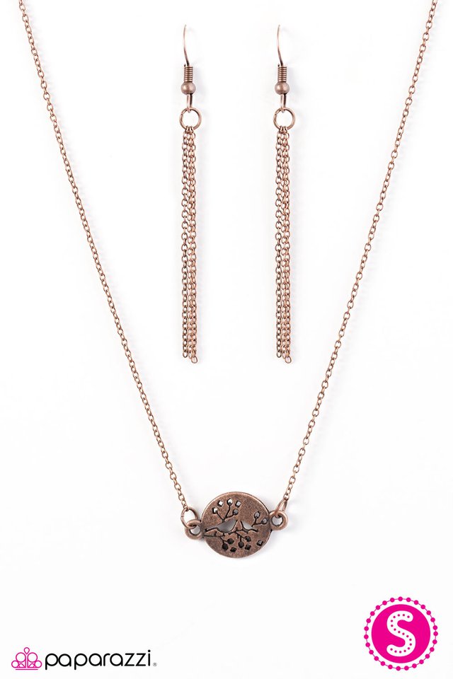 Paparazzi ♥ Singing In A Sycamore Tree - Copper ♥ Necklace