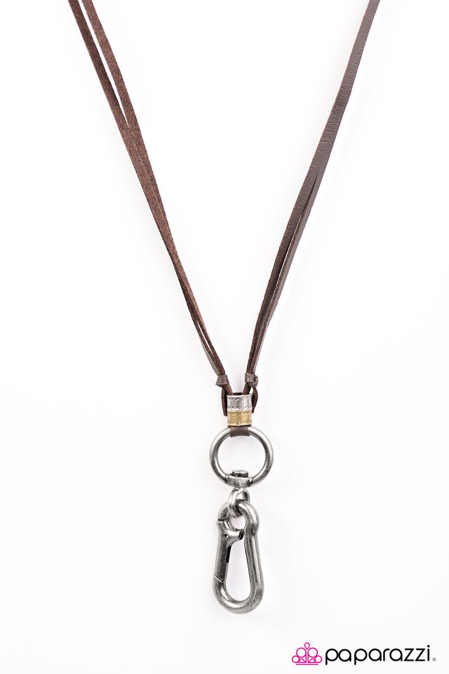 Paparazzi ♥ Man Oh Man - Brown ♥ Lanyard