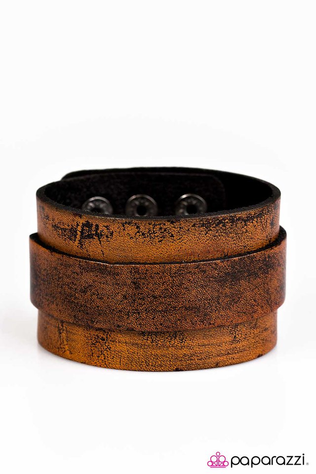 Paparazzi ♥ Road Crew - Brown ♥ Bracelet