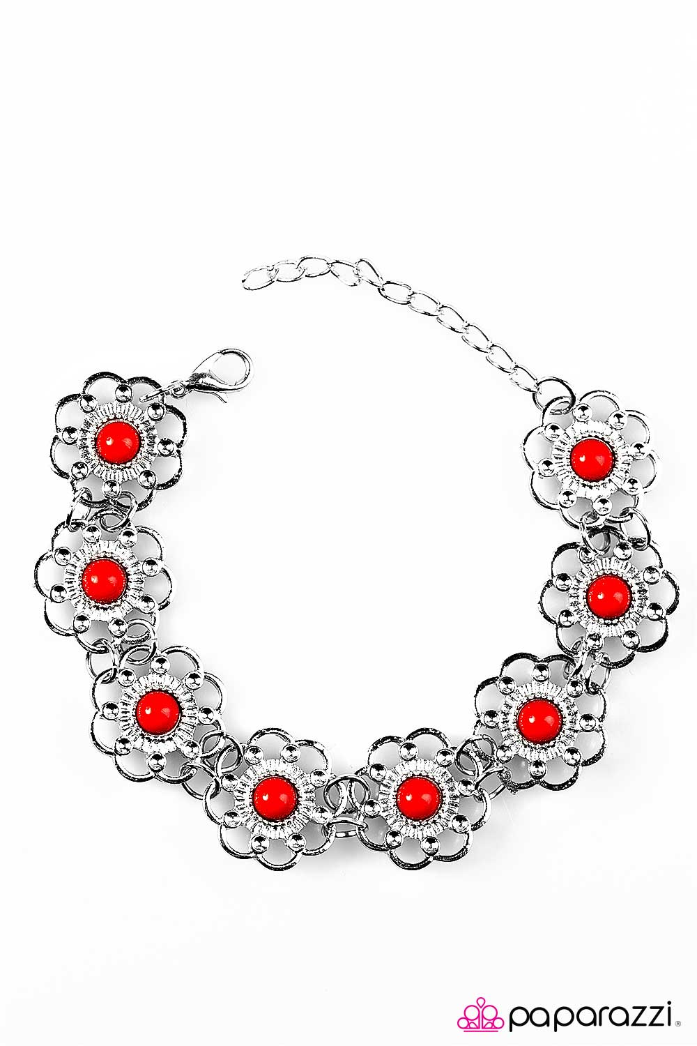 Paparazzi ♥ Summer Garden - Red ♥ Bracelet