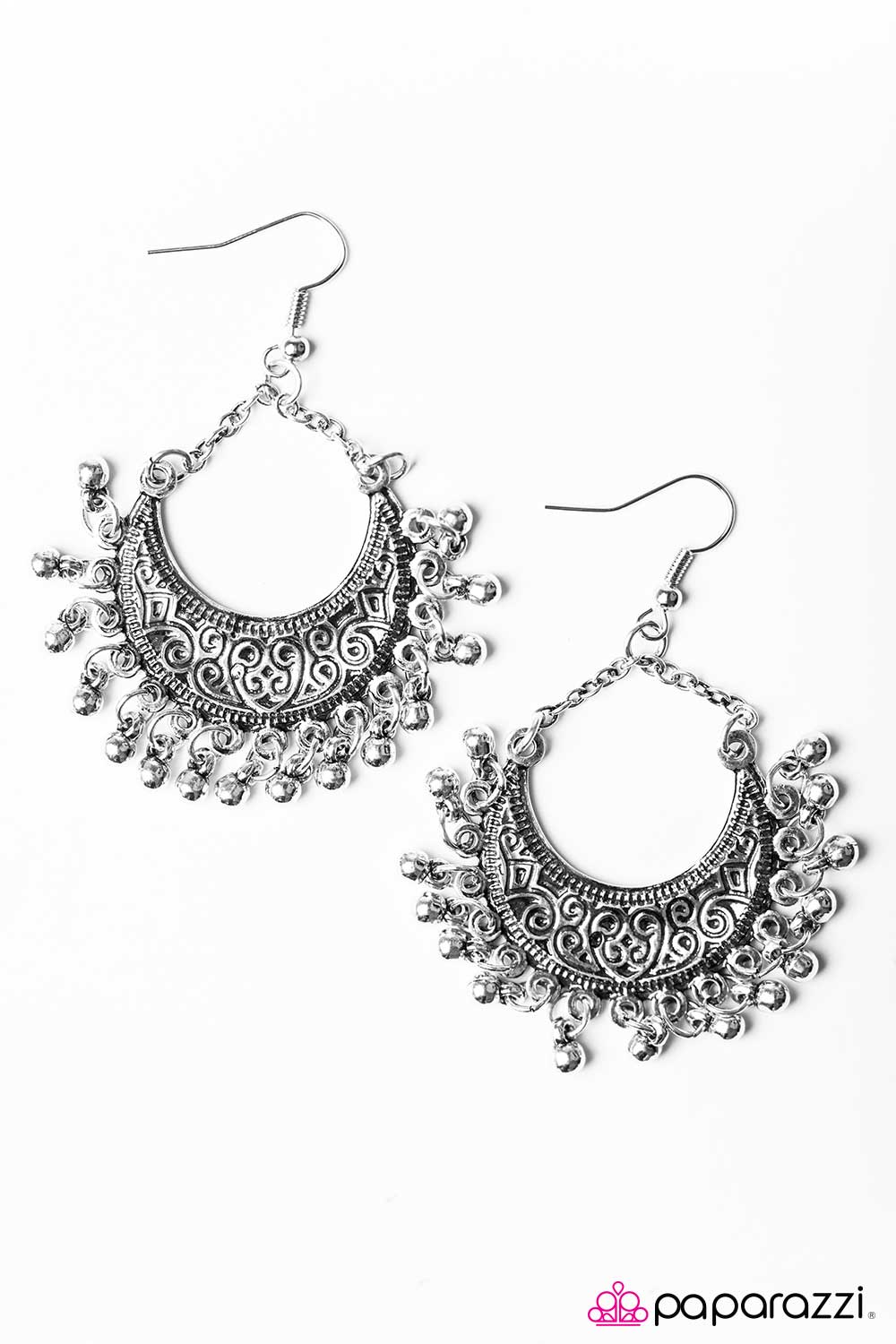 Paparazzi ♥ Stay Wild, Moon Child - Silver ♥ Earrings