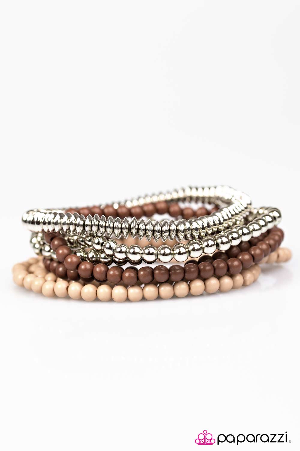 Paparazzi ♥ The BEAD Goes On - Brown ♥ Bracelet