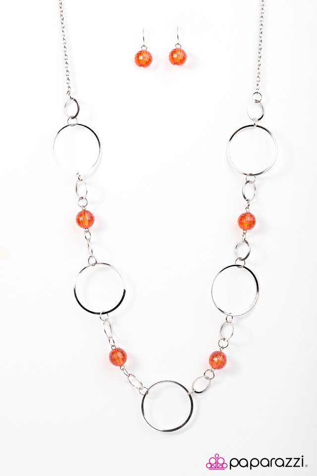 Paparazzi ♥ Lets Start At the Very Beginning - Orange ♥ Necklace