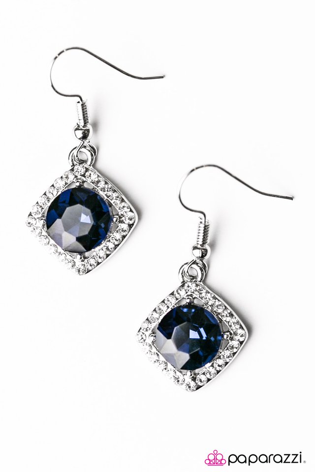 Paparazzi ♥ A Toast To The Bride and Groom - Blue ♥ Earrings