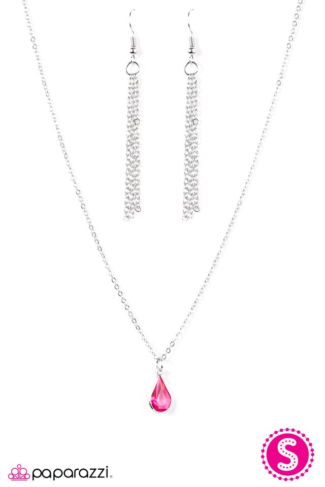 Paparazzi ♥ Drop Of Daylight - Pink ♥ Necklace