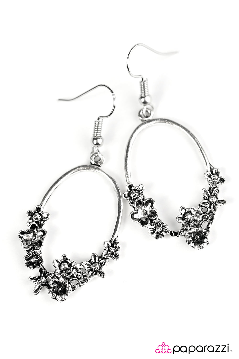 Paparazzi ♥ Always On SPRINGTIME - Silver ♥ Earrings