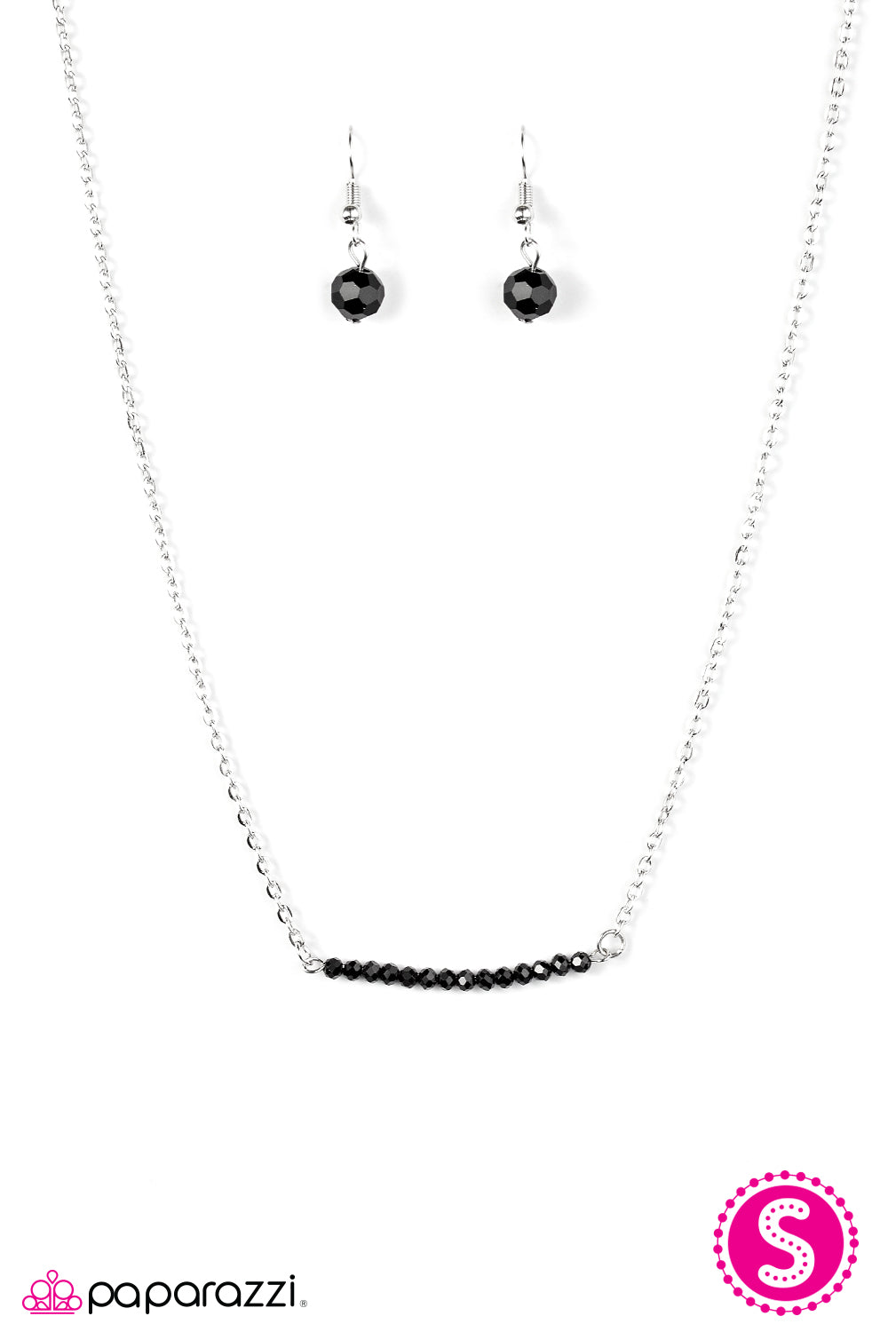 Paparazzi ♥ Less Talk, More Sparkle - Black ♥ Necklace