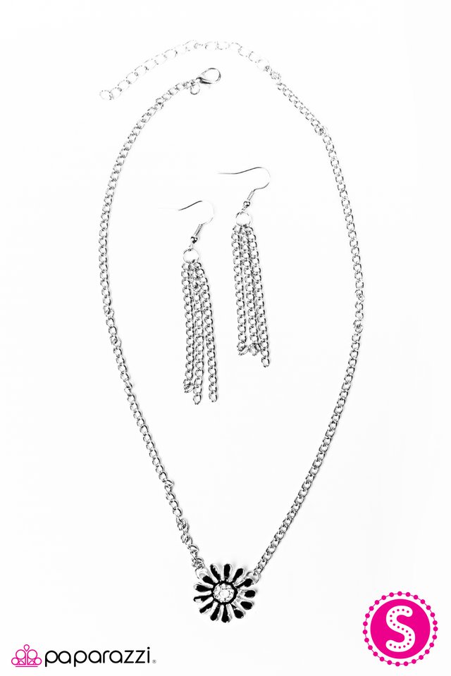 Paparazzi ♥ Bloom With Grace - Black ♥ Necklace