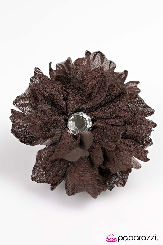 Paparazzi ♥ Best LACE Forward - Brown ♥ Hair Clip