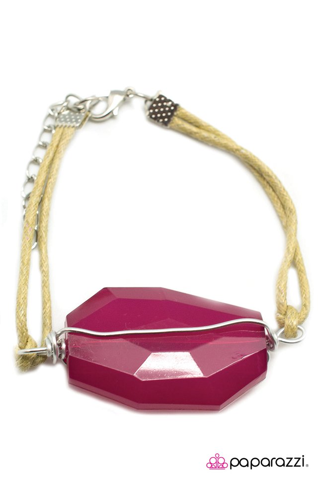Paparazzi ♥ Fuchsia EnWRAPture - Pink ♥ Bracelet